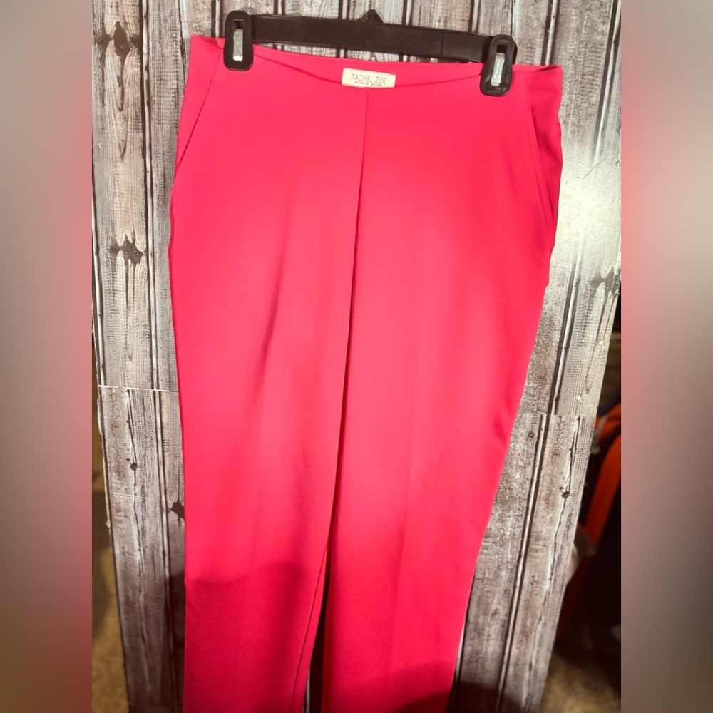Rachel Zoe Straight Leg Pants - Vibrant Red